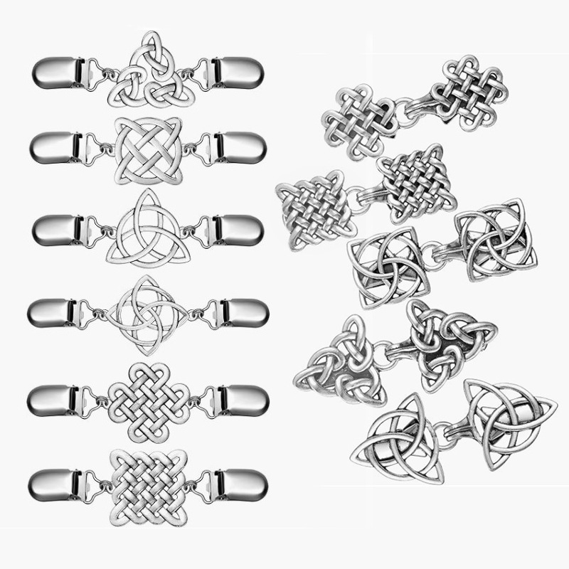 Vintage Fashion Postcards - Vintage เสื้อกันหนาวคลิป Celtic Knot Retro Shawl