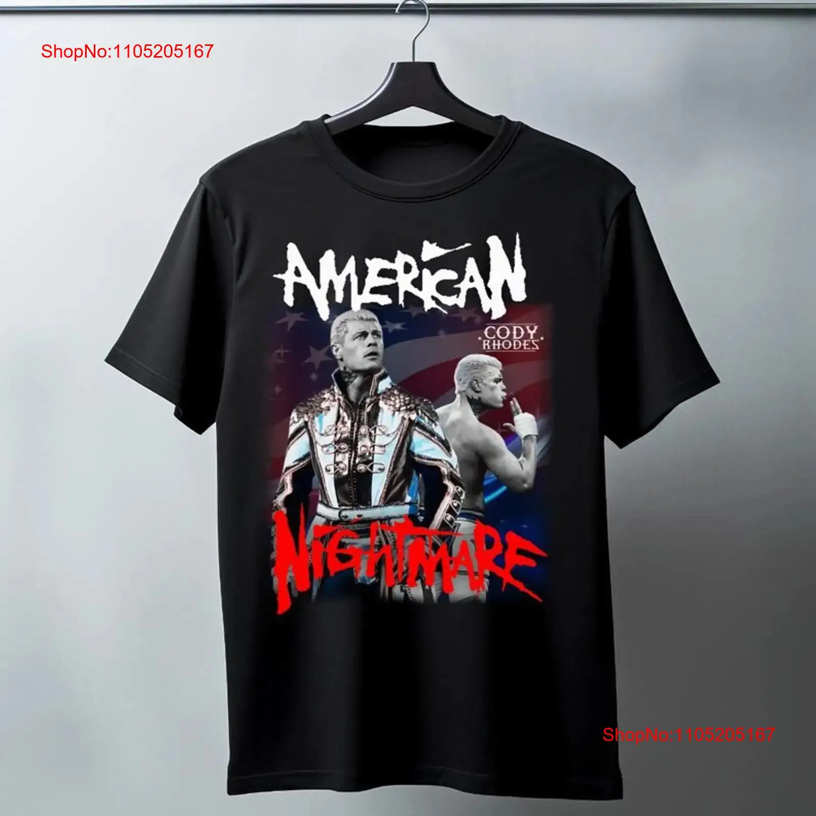 Vintage Fashion Collage - เสื้อยืดลายคอลลาจสไตล์เรโทรยุค 90 ของ Cody Rhodes นักมวยปล้ำ