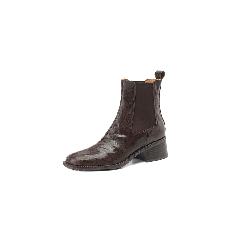 รองเท้าบูทผู้หญิงทรงวินเทจหนัง - Vintage Fashion Rome บทวิจารณ์และราคา