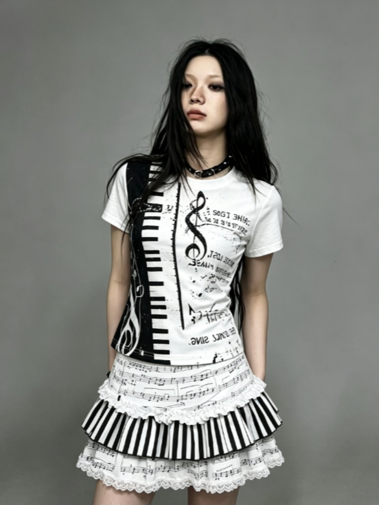 ชุดเซ็ตสองชิ้น เสื้อยืดลายเปีย - Vintage Fashion Patterns บทวิจารณ์และราคา