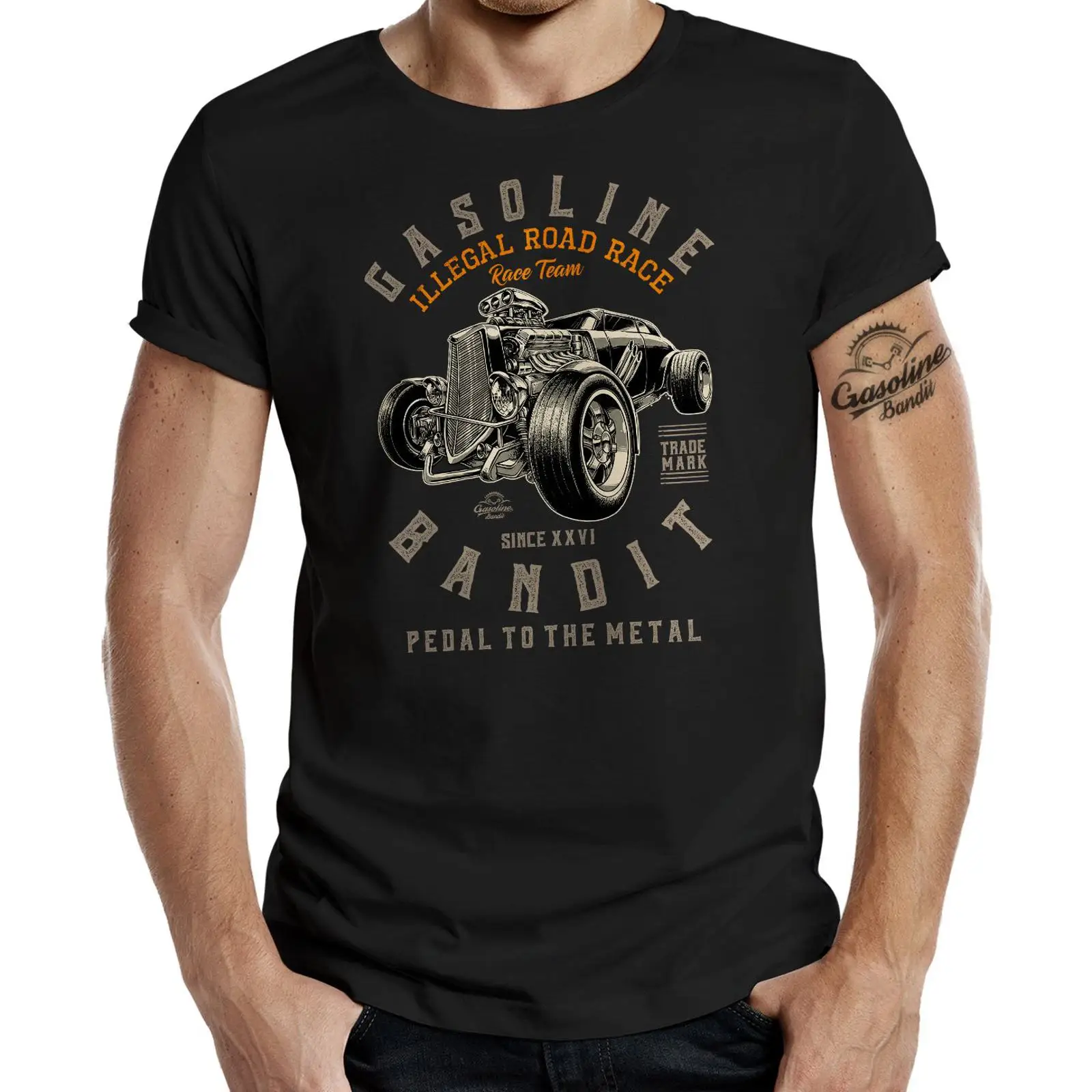 เสื้อยืดผู้ชายลายรถแข่ง Hot Ro - Vintage Fashion Ads บทวิจารณ์และราคา