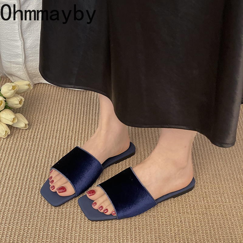 รองเท้าส้นเตี้ยกำมะหยี่ทรงเหลี - Vintage Slip Dress บทวิจารณ์และราคา