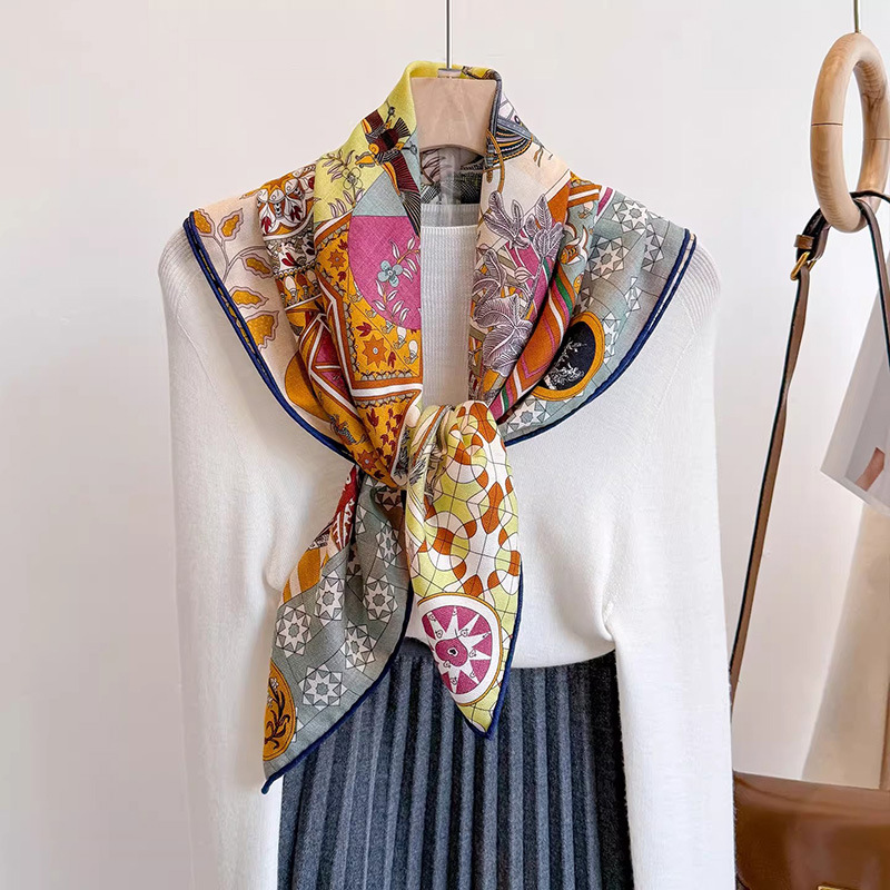 ผ้าพันคอ 30% ไหมมัลเบอร์รี่ 70 - Vintage Fashion Collage บทวิจารณ์และราคา