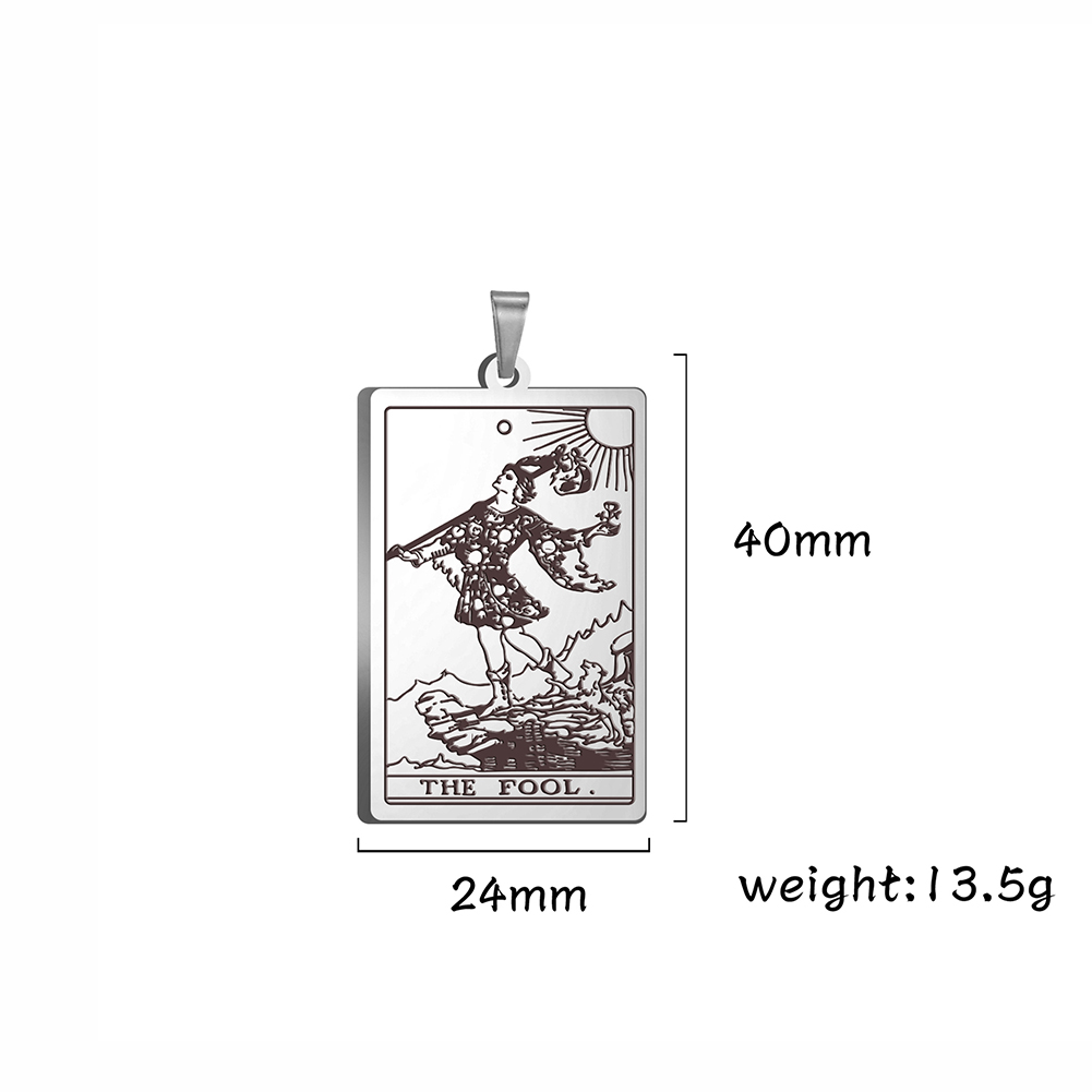 Dawapara Tarot สแตนเลสจี้สำหรั - Vintage Fashion Postcards บทวิจารณ์และราคา