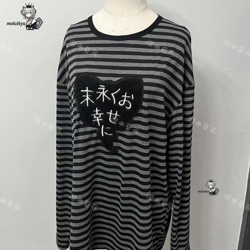 เสื้อยืดแขนยาวคอกลมสไตล์อเมริก - Vintage Y2K บทวิจารณ์และราคา