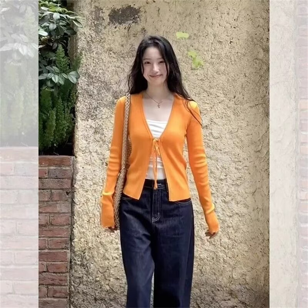 เสื้อคาร์ดิแกนถักแขนยาวบางสำหร - Vintage Fashion Postcards บทวิจารณ์และราคา