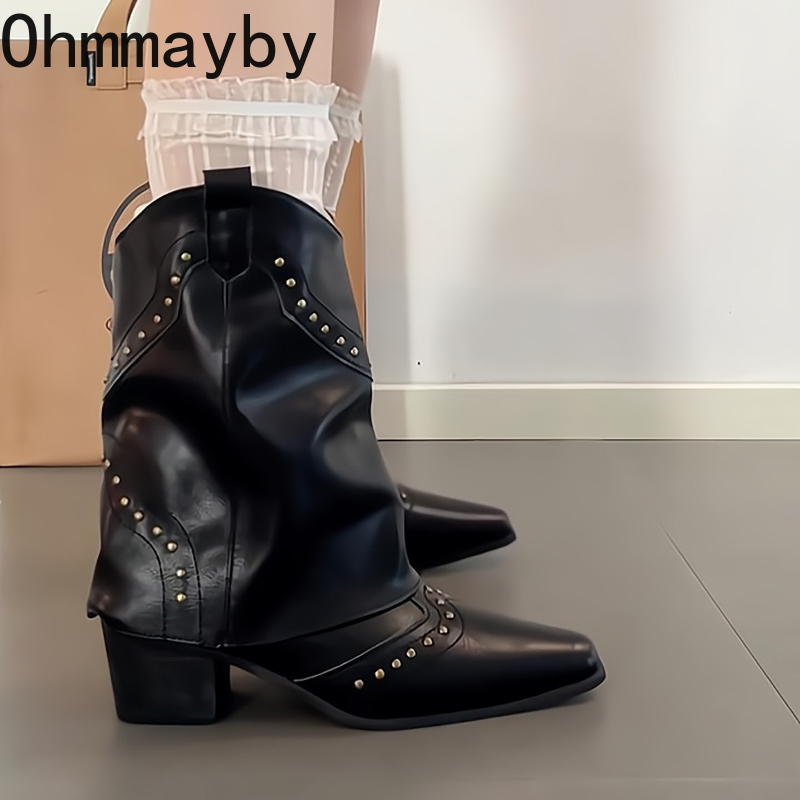 รองเท้าบูทข้อเท้าผู้หญิงทรงวิน - Vintage Fashion Rome บทวิจารณ์และราคา