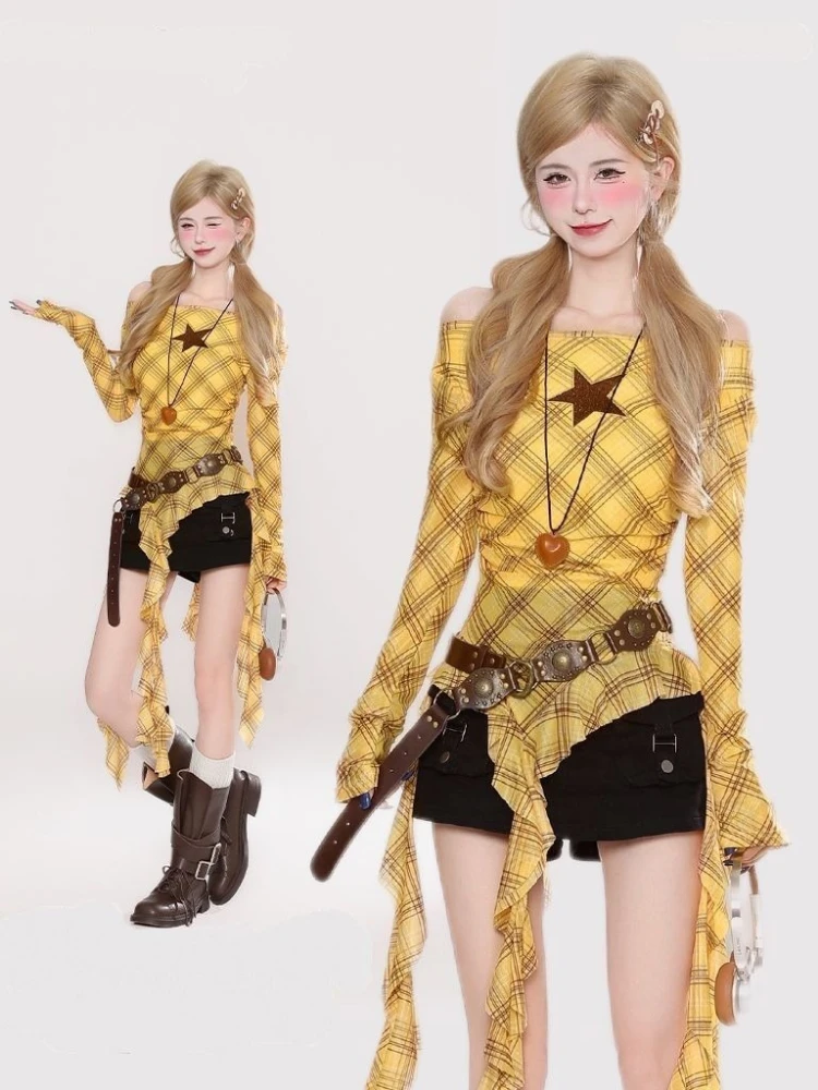 เสื้อยืดวินเทจลายสก๊อต Y2K สำห - Vintage Y2K บทวิจารณ์และราคา