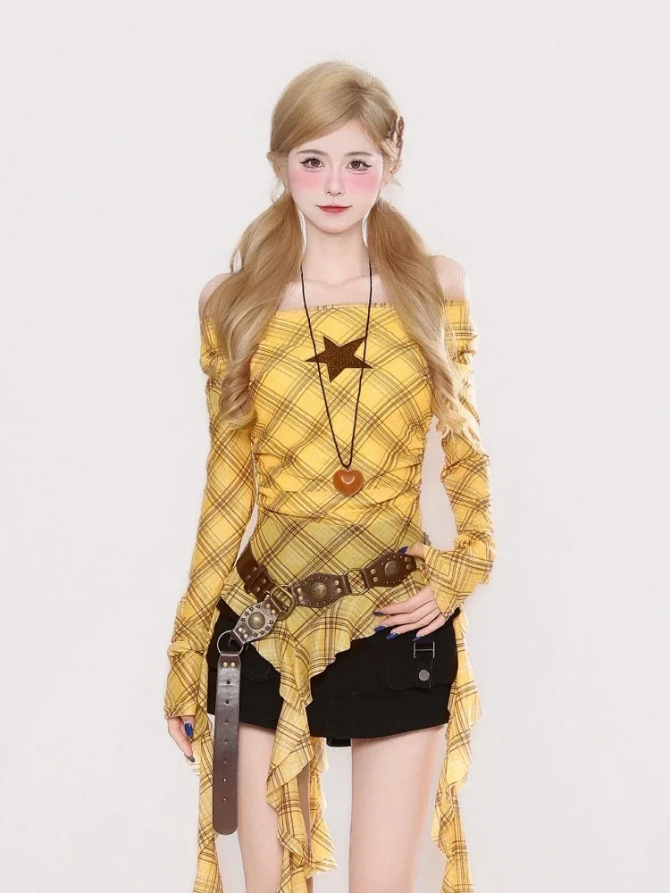 เสื้อยืดวินเทจลายสก๊อต Y2K สำห - Vintage Y2K บทวิจารณ์และราคา