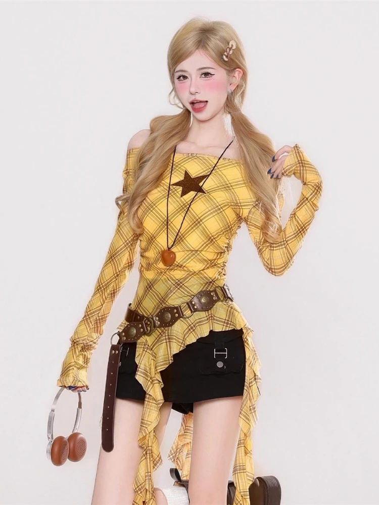 เสื้อยืดวินเทจลายสก๊อต Y2K สำห - Vintage Y2K บทวิจารณ์และราคา