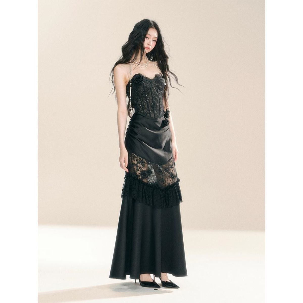เดรสลูกไม้สไตล์วินเทจ กอธิค กร - Vintage Fashion Design บทวิจารณ์และราคา