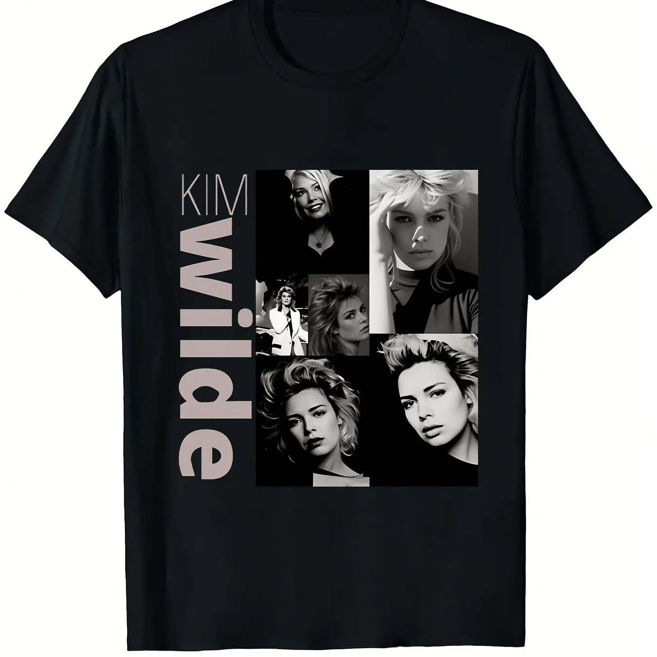 เสื้อยืดกราฟิกวินเทจ Kim Wilde - Vintage Fashion Collage บทวิจารณ์และราคา