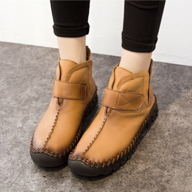 รองเท้าบูทหนังแท้ผู้หญิงแฟชั่น - Vintage Fashion Rome บทวิจารณ์และราคา